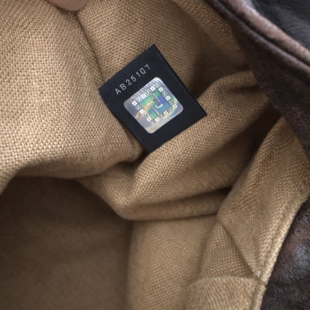 Fendi Spy Bag Zucca Canvas Brown Leather Iconic Luxury - Picture 6 of 6